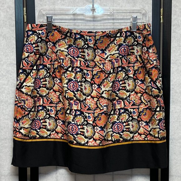 Dalia Collection Dresses & Skirts - Dalia Collection Southwestern Aztec Tribal Print Banded Hem A Line Mini Skirt 10